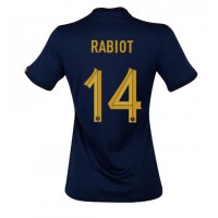 France Adrien Rabiot #14 Replica Home Shirt Ladies World Cup 2022 Short Sleeve